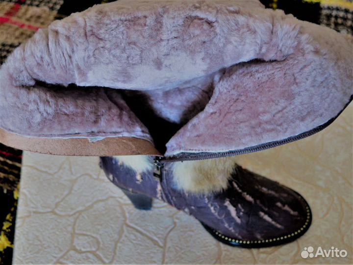 Зимние сапожки на нат. меху. р. 36