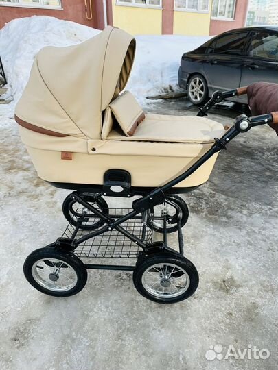 Коляска roan bloom classic 2в1 экокожа