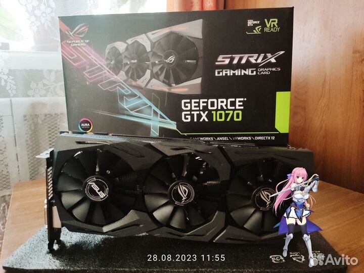 Видеокарта Asus Strix GTX 1070 8gb (DNS 2017)