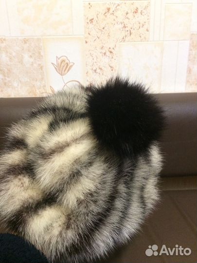 Норковая шапка новая
