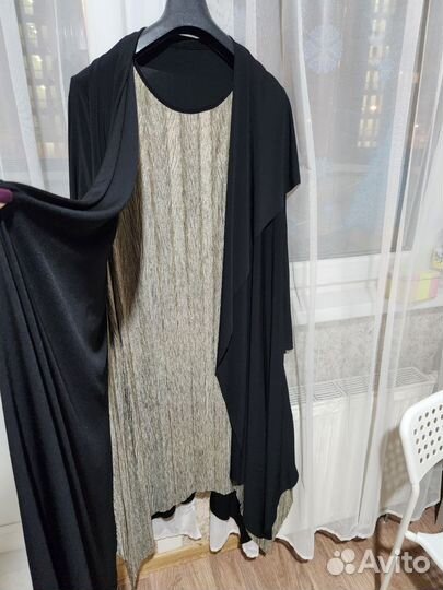 Платье с обм кардиганом