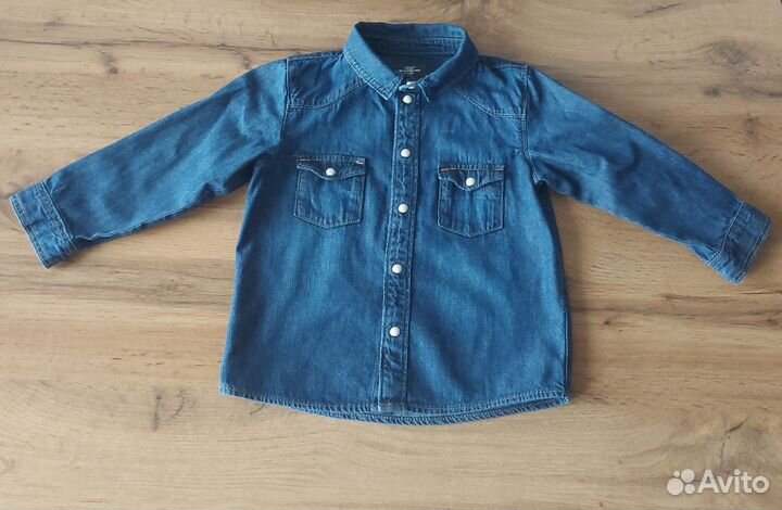 Джинсовая рубашка hm 86р