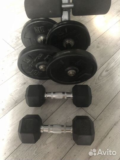 Тренажерная Скамья для жима, гантели