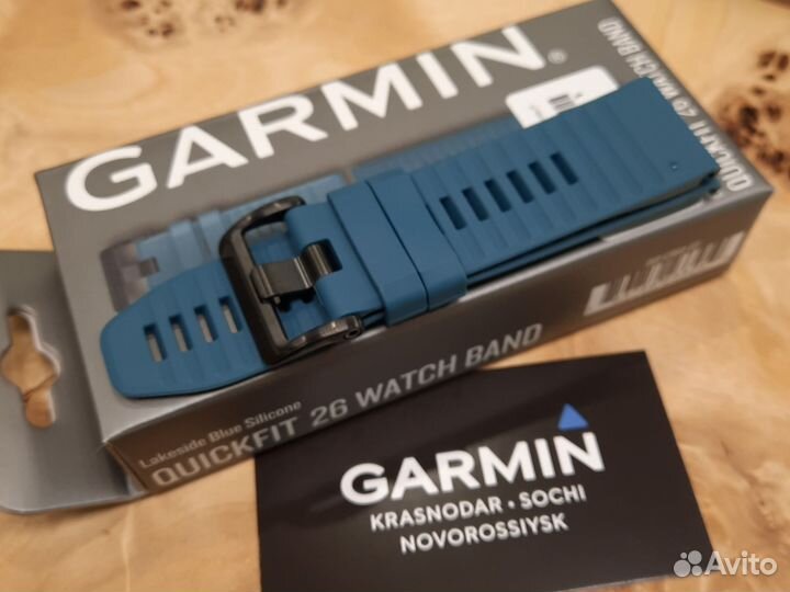 Ремешок силикон ориг Garmin QuickFit 26mm lakeside