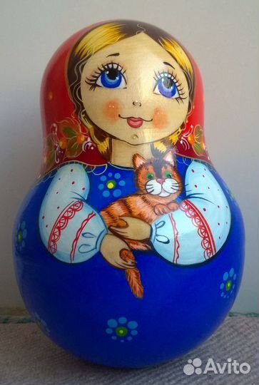 Неваляшка расписная музыкальная