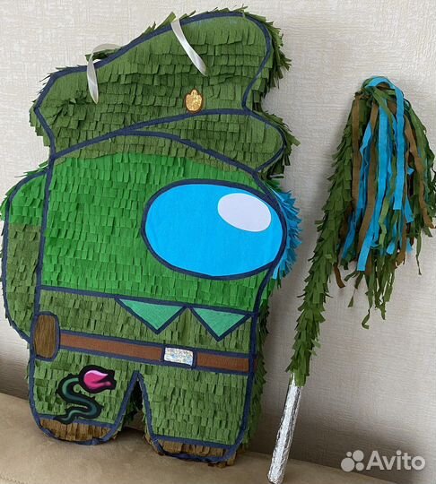 Пиньята Амонг Ас + палка для разбивания