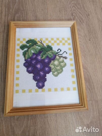 Алмазная мозаика готовая в рамке