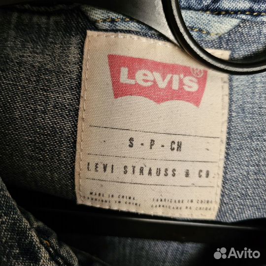 Джинсовая рубашка levis размер s