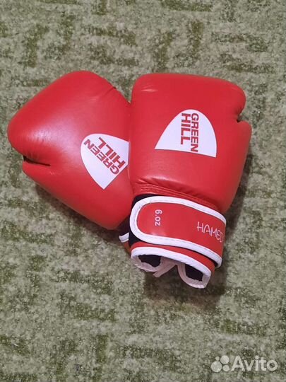 Боксерские перчатки green HIL 6 OZ