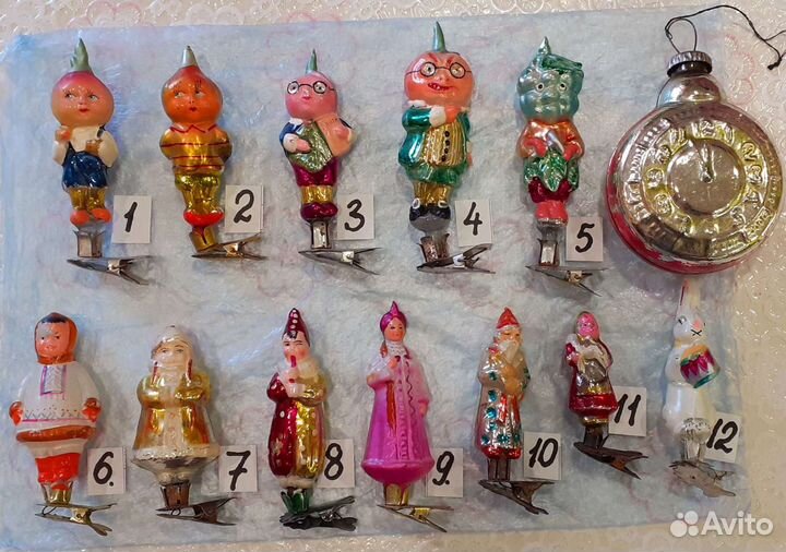 Елочные игрушки 50-60х годов