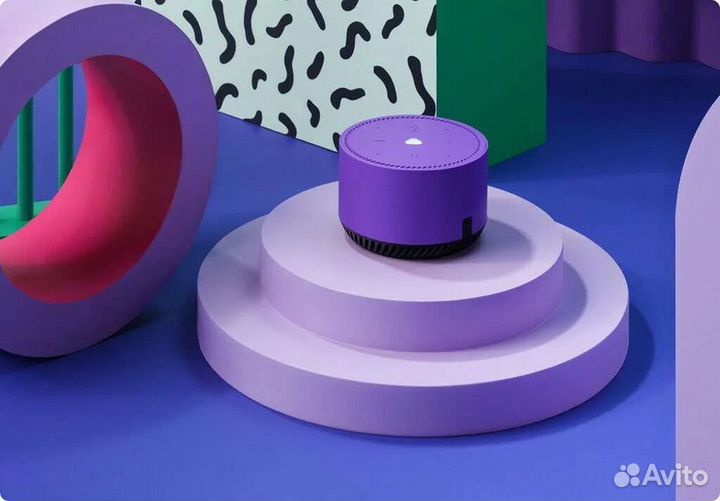 Яндекс станция Лайт Фиолетовая Новая Чек