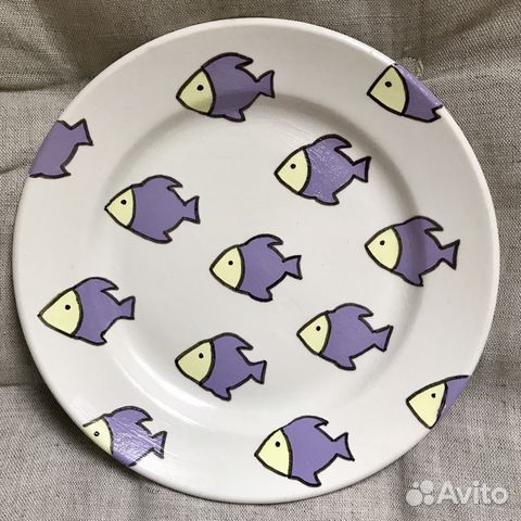 Декоративная тарелка «Морские рыбки»