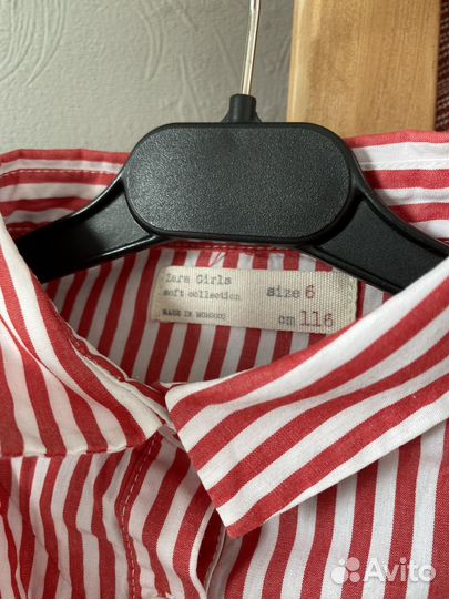 Рубашка zara 110 для девочки