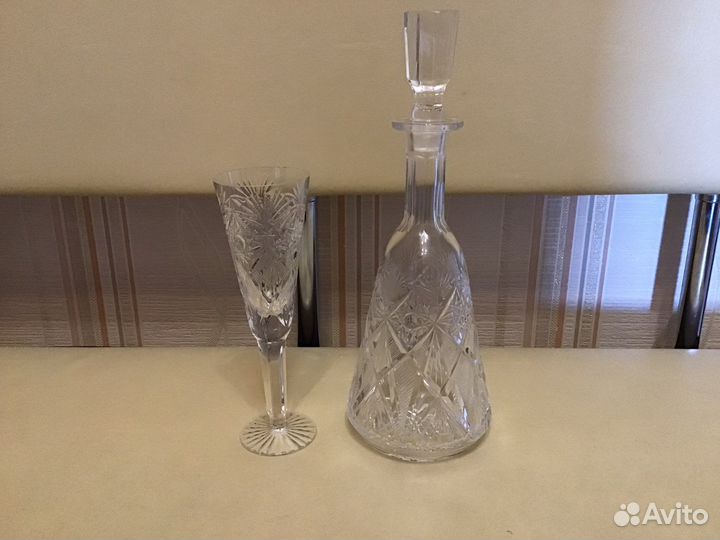 Графины,Фужеры, Стаканы хрустальные СССР