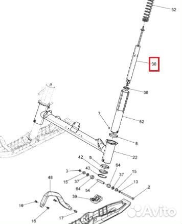 SM-08800 SPI Амортизатор Передней Подвески Для Ski