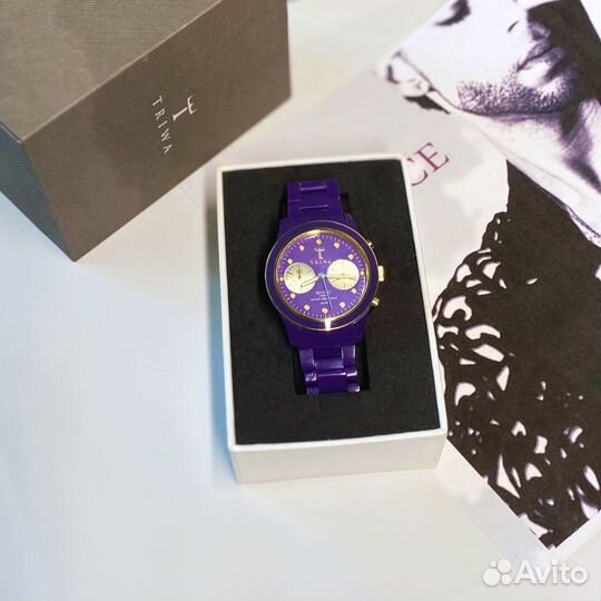 Часы Triwa Purple Rain унисекс