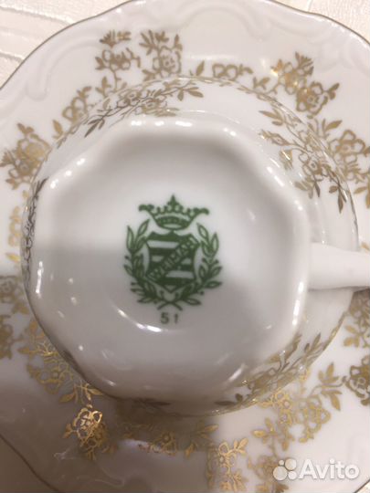 Новый кофейный фарфоровый сервиз Германия