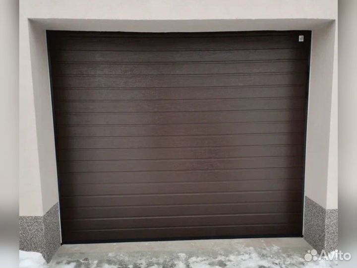 Автоматические секционные ворота Алютех