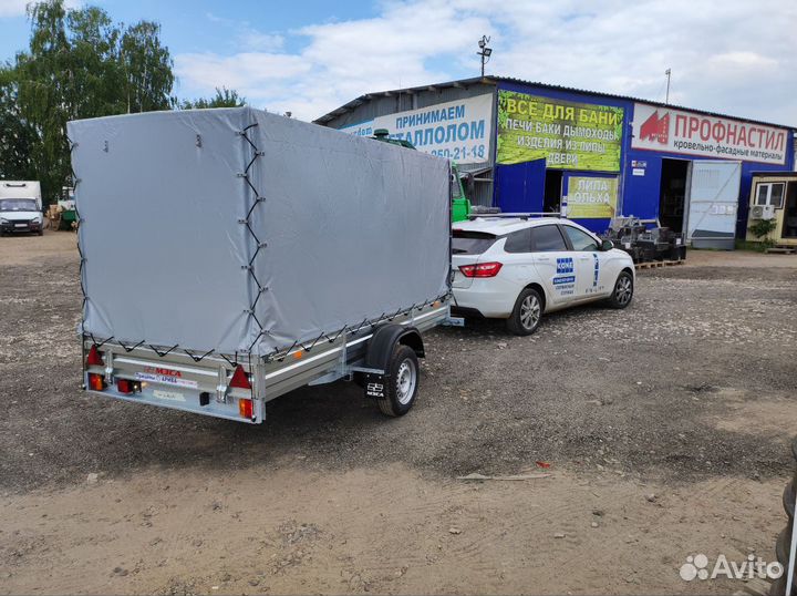 Прицеп мзса 817711.022 для снегохода с тентом 150