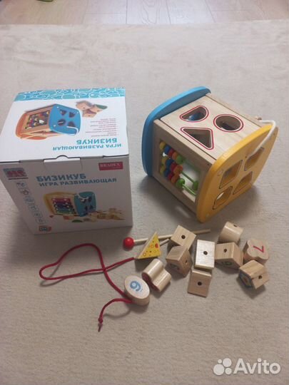 Развивающий кубик Bradex дерево новый