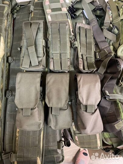 Подсумок под два магазина ак (Олива)