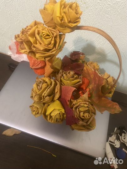 Корзина с цветами подарок учителю