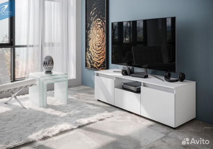 Тумба тв Белая