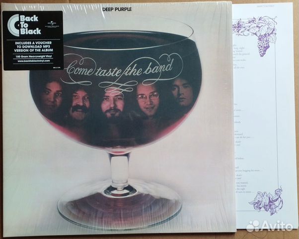 Deep Purple 1975 Come Taste The Band объявление продам