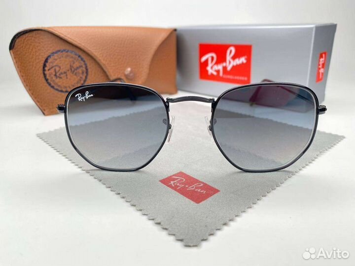 Очки Ray Ban Hexagonal 3548 VIP Голубой Градиент