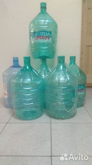Пластиковые бутылки 19 литров
