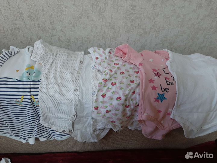 Боди для девочки 68 74