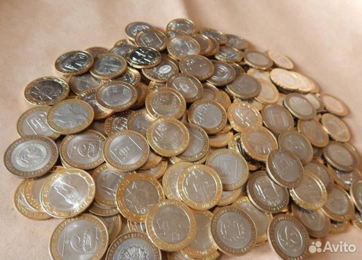 Монеты Биметал 10р. Города