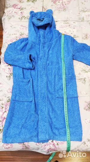 Халат махровый банный для мальчика, размер 140