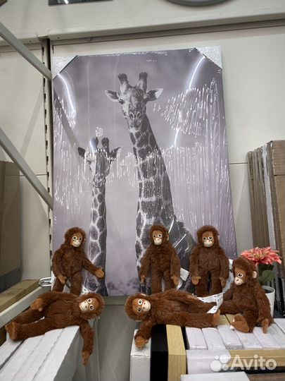 Картина « Арчи и жирафы «. Новая с этикеткой