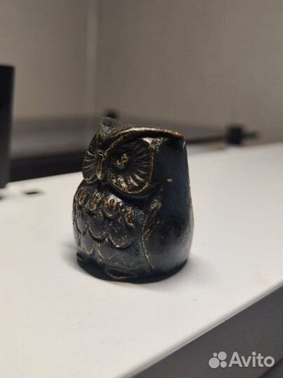 Сова бронза фигурка