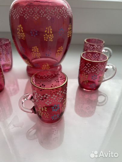 Ликерный набор антикварное стекло