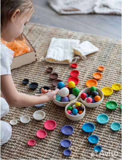 Развивающая игра для детей из дерева