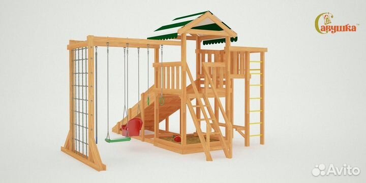Детская площадка для дачи Савушка 4 сезона Мастер