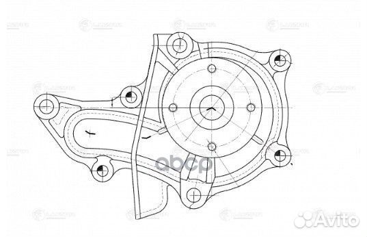 Насос водяной для ам Toyota Corolla (91)