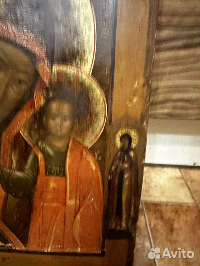 Икона Казанская богородица ковчег 36х29 см