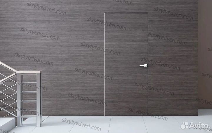 Скрытые двери под покраску