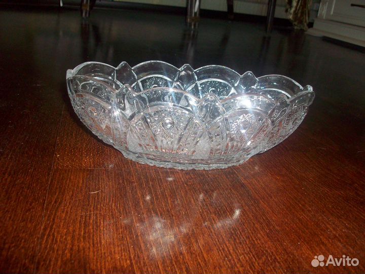 Хрустальные салатники СССР Алмазная грань от