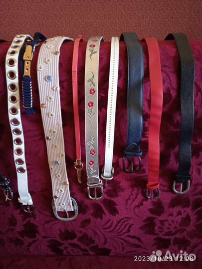 Ремни женские. Цена разная