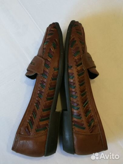 Туфли (мокасины) Италия, р-р 37, натуральная кожа