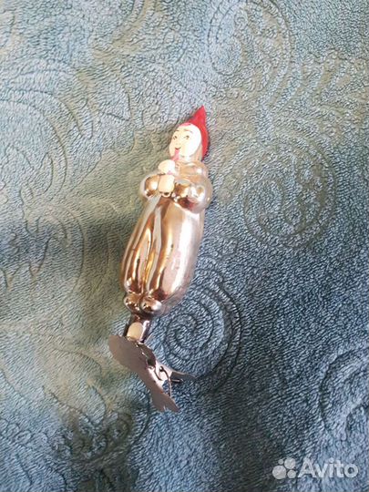 Новогодняя игрушка на пришепке СССР