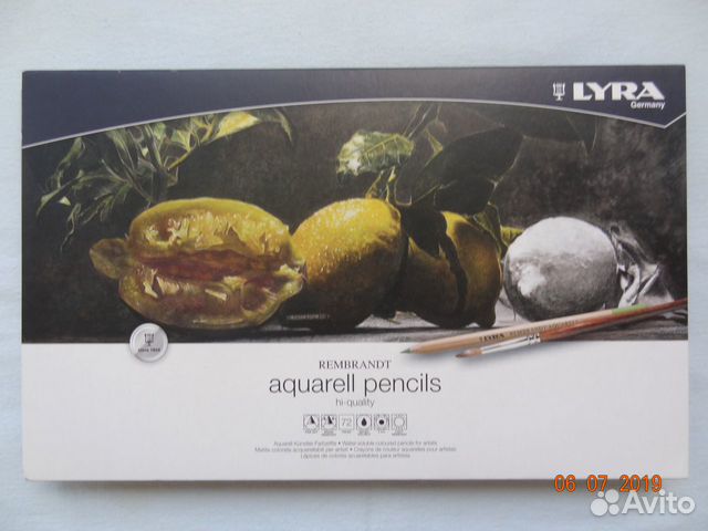 Карандаши Lyra Rembrandt Aquarell 72 штуки (новые)
