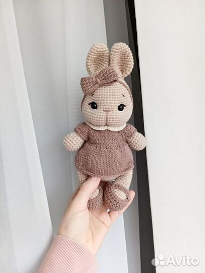 Мягкая игрушка заяц ручной работы