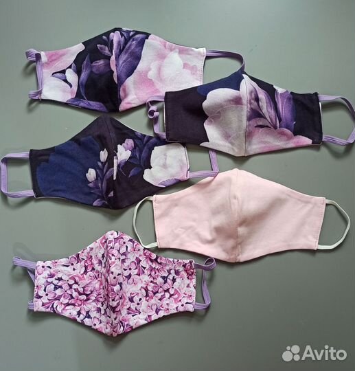 Маски тканевые 17 шт