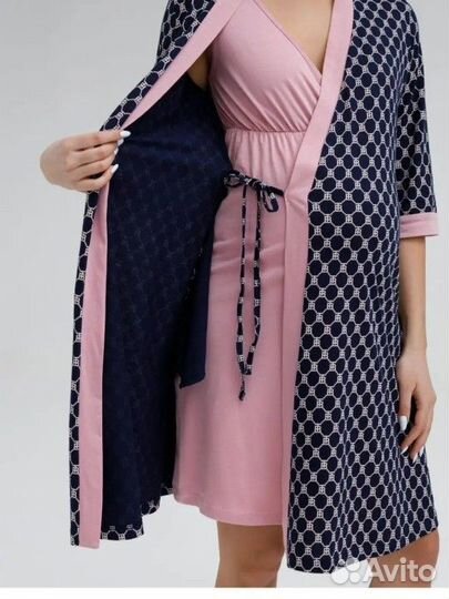 Халат и сорочка для беременных в роддом 46