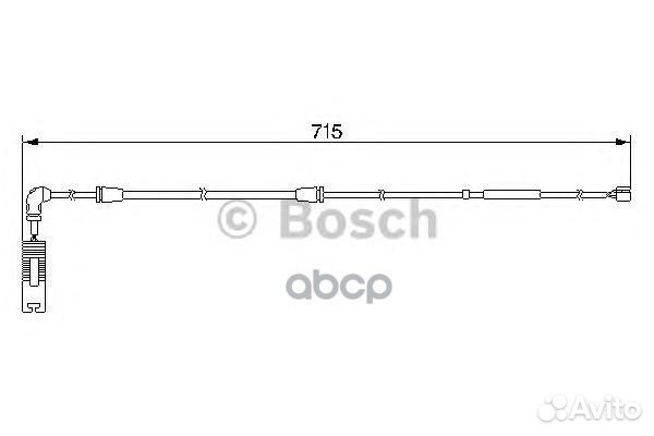 Датчик износа зад.колодок BMW X5 715мм 19874749